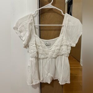 Hollister - Babydoll White Top